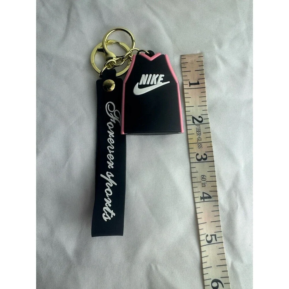 Nike Jersey Shirt 3D Keychain Black Pink Sports Bag Charm